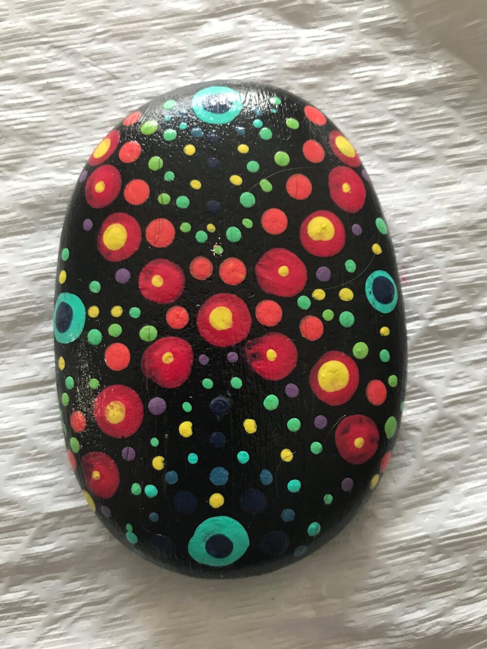 Painted stone